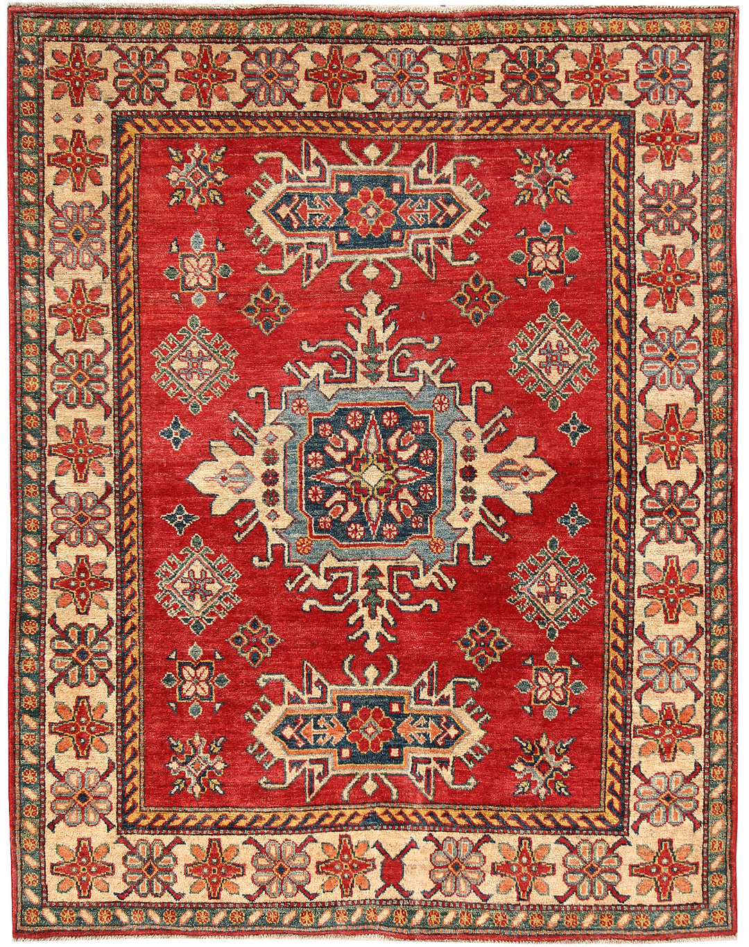 Firebrick Kazak 4' 10 x 6' 2 - No. 63110 - ALRUG Rug Store