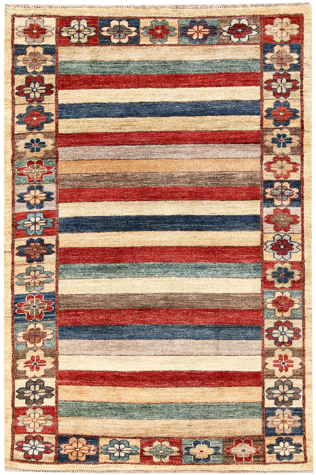 Bisque Gabbeh 4' x 6' 3 - No. 63116 - ALRUG Rug Store