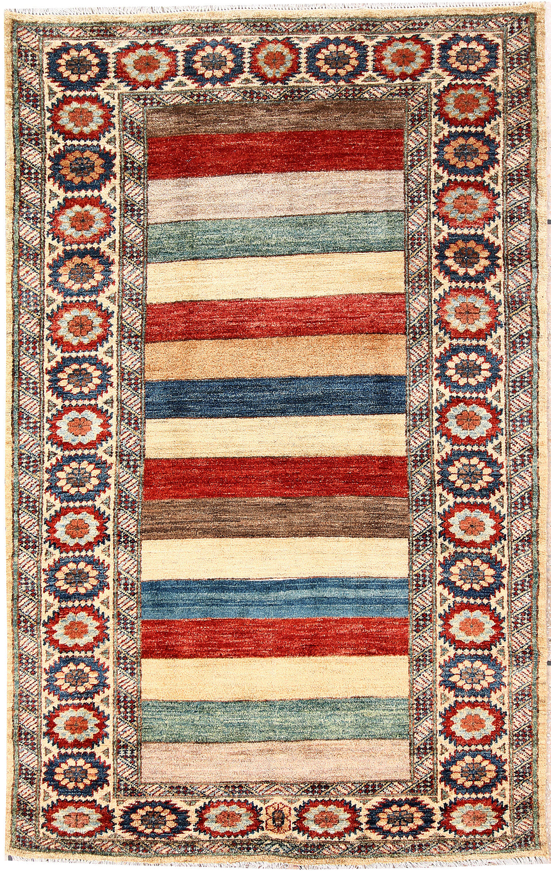 Bisque Gabbeh 4' x 6' 6 - No. 63120 - ALRUG Rug Store