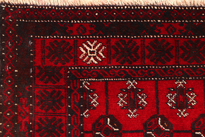 Dark Red Bokhara 2' 4 x 6' - No. 63298 - ALRUG Rug Store