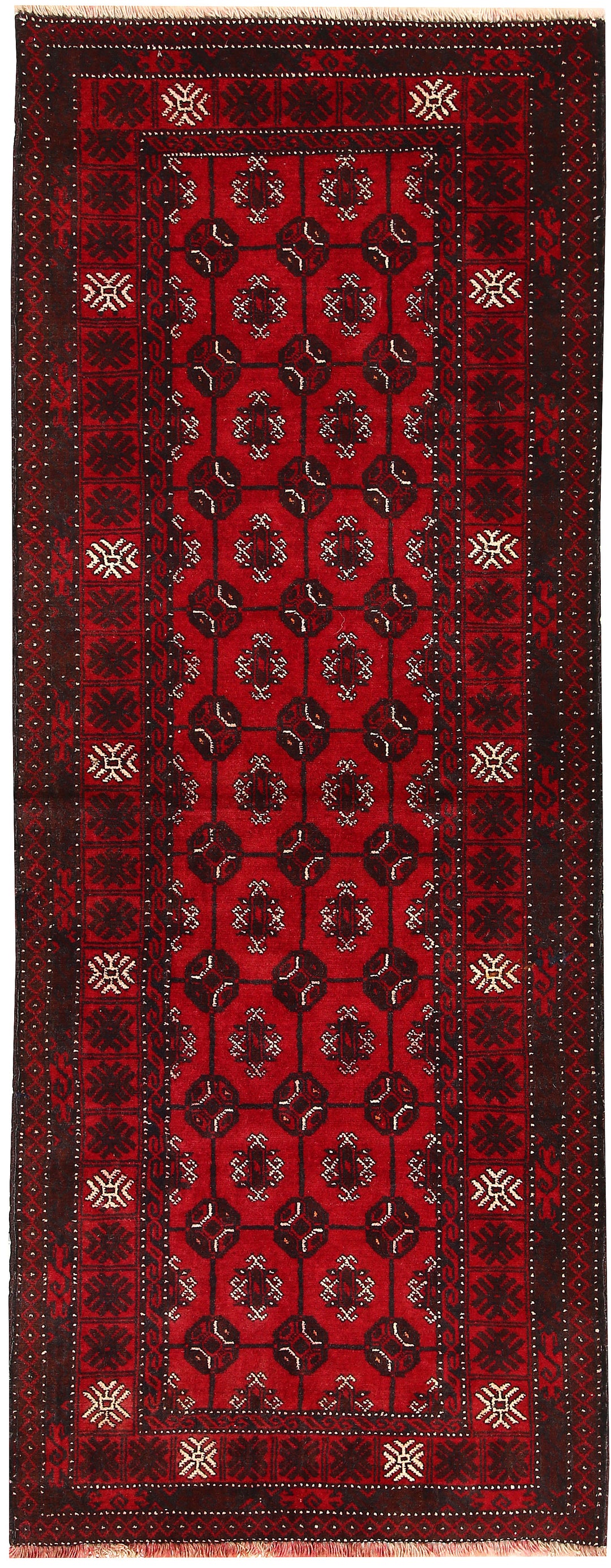 Dark Red Bokhara 2' 4 x 6' - No. 63298 - ALRUG Rug Store