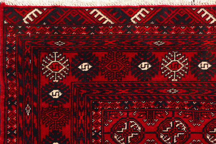 Dark Red Bokhara 2' 8 x 7' 7 - No. 63301 - ALRUG Rug Store