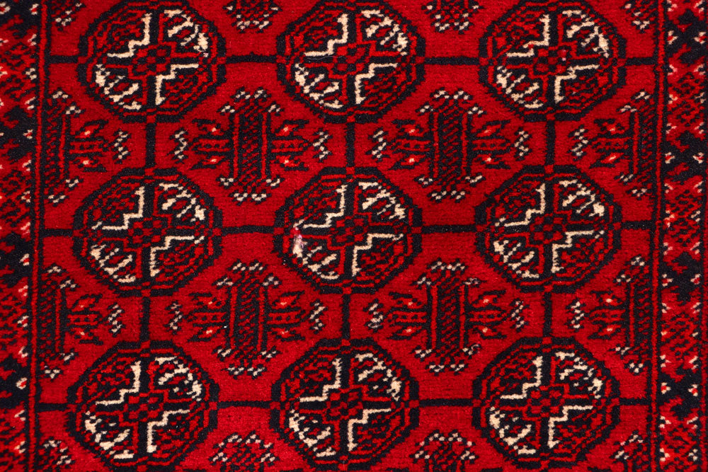 Dark Red Bokhara 2' 8 x 7' 7 - No. 63301 - ALRUG Rug Store