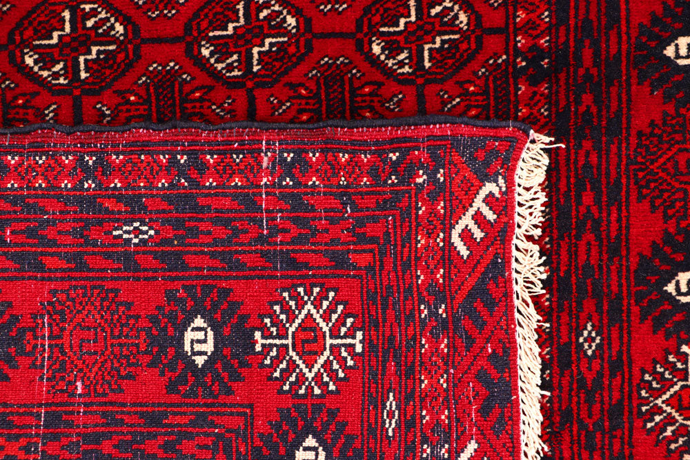 Dark Red Bokhara 2' 8 x 7' 7 - No. 63301 - ALRUG Rug Store
