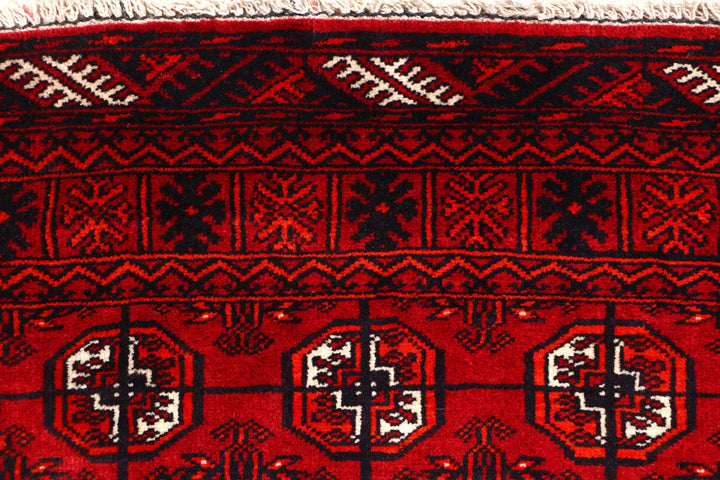 Dark Red Bokhara 2' 7 x 10' 11 - No. 63302 - ALRUG Rug Store