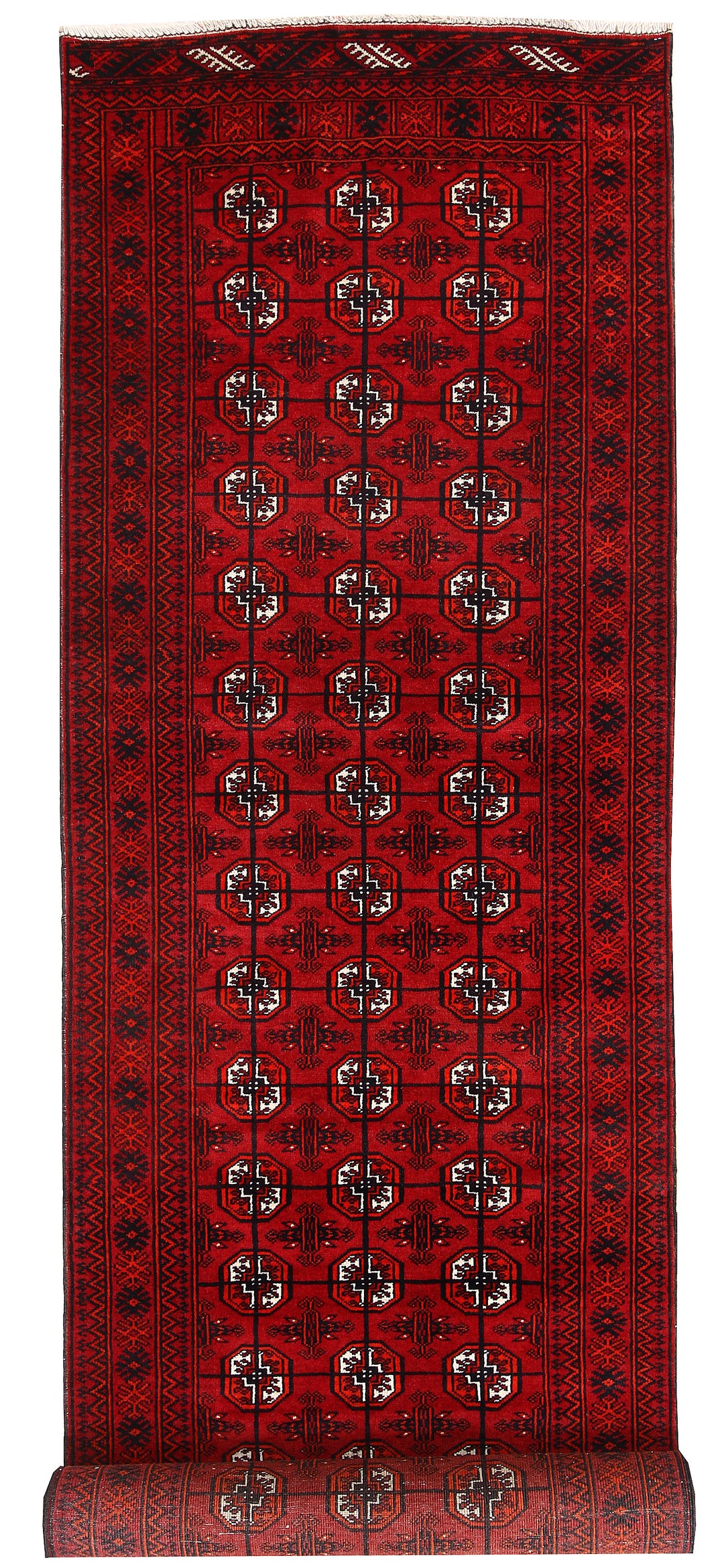 Dark Red Bokhara 2' 7 x 10' 11 - No. 63302 - ALRUG Rug Store
