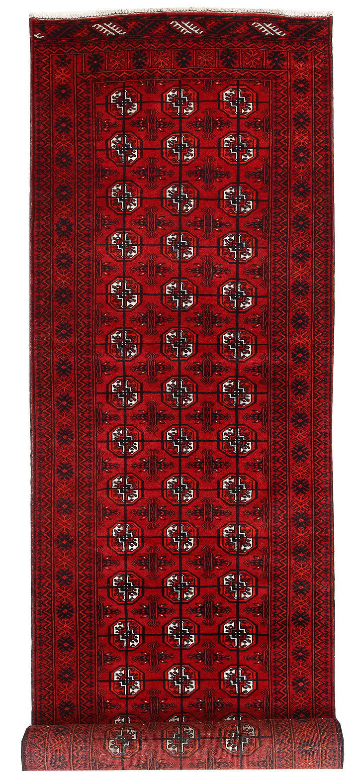 Dark Red Bokhara 2' 7 x 10' 11 - No. 63302 - ALRUG Rug Store