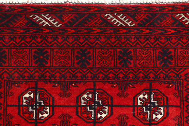 Dark Red Bokhara 2' 6 x 10' 9 - No. 63305 - ALRUG Rug Store