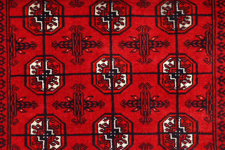 Dark Red Bokhara 2' 6 x 10' 9 - No. 63305 - ALRUG Rug Store