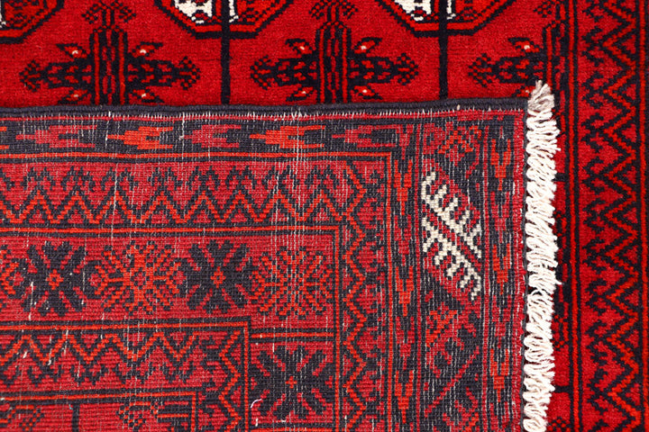 Dark Red Bokhara 2' 6 x 10' 9 - No. 63305 - ALRUG Rug Store