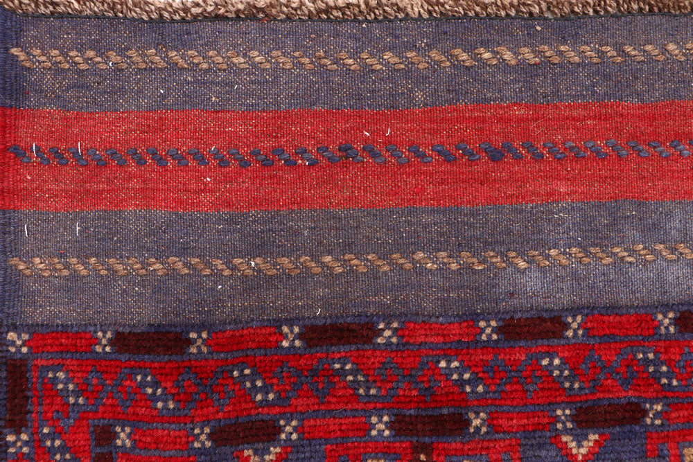 Dark Blue Mashwani 2' 5 x 11' 8 - No. 63313 - ALRUG Rug Store