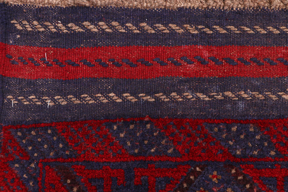 Dark Blue Mashwani 2' 3 x 11' 6 - No. 63315 - ALRUG Rug Store