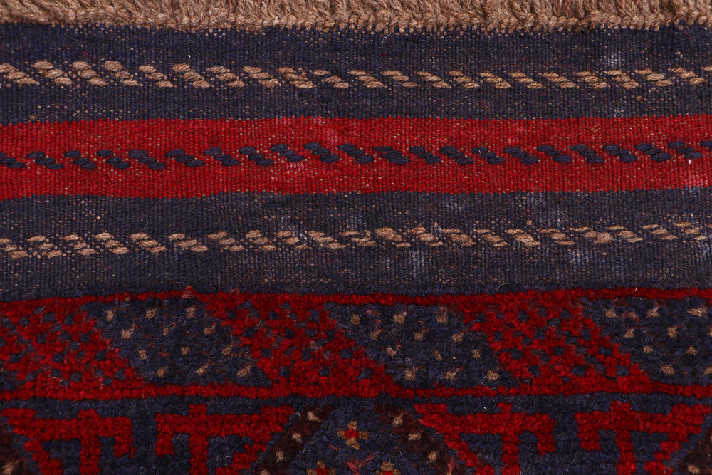 Dark Blue Mashwani 2' 3 x 11' 6 - No. 63315 - ALRUG Rug Store