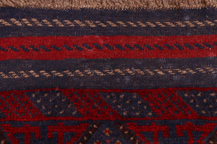 Dark Blue Mashwani 2' 3 x 11' 6 - No. 63315 - ALRUG Rug Store