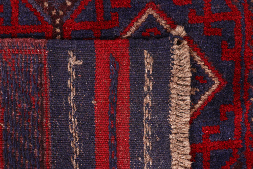 Dark Blue Mashwani 2' 3 x 11' 6 - No. 63315 - ALRUG Rug Store