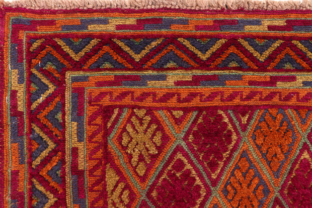 Multi Colored Mashwani 2' 7 x 12' - No. 63318 - ALRUG Rug Store