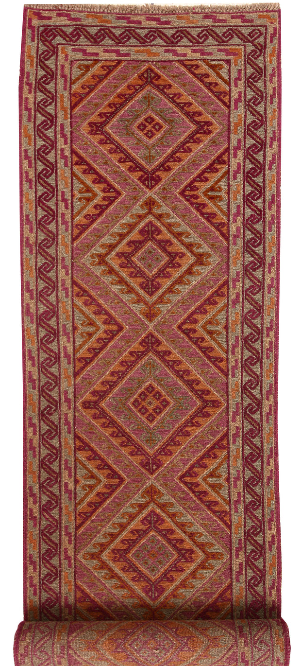 Multi Colored Mashwani 2' 6 x 12' - No. 63319 - ALRUG Rug Store