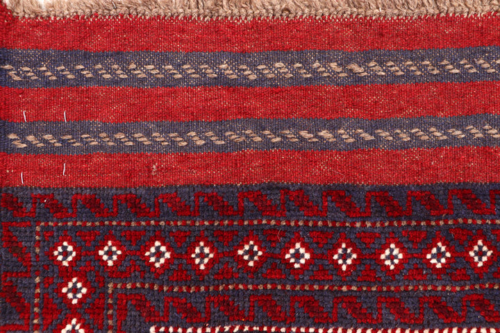 Dark Blue Mashwani 2' 6 x 11' 10 - No. 63321 - ALRUG Rug Store