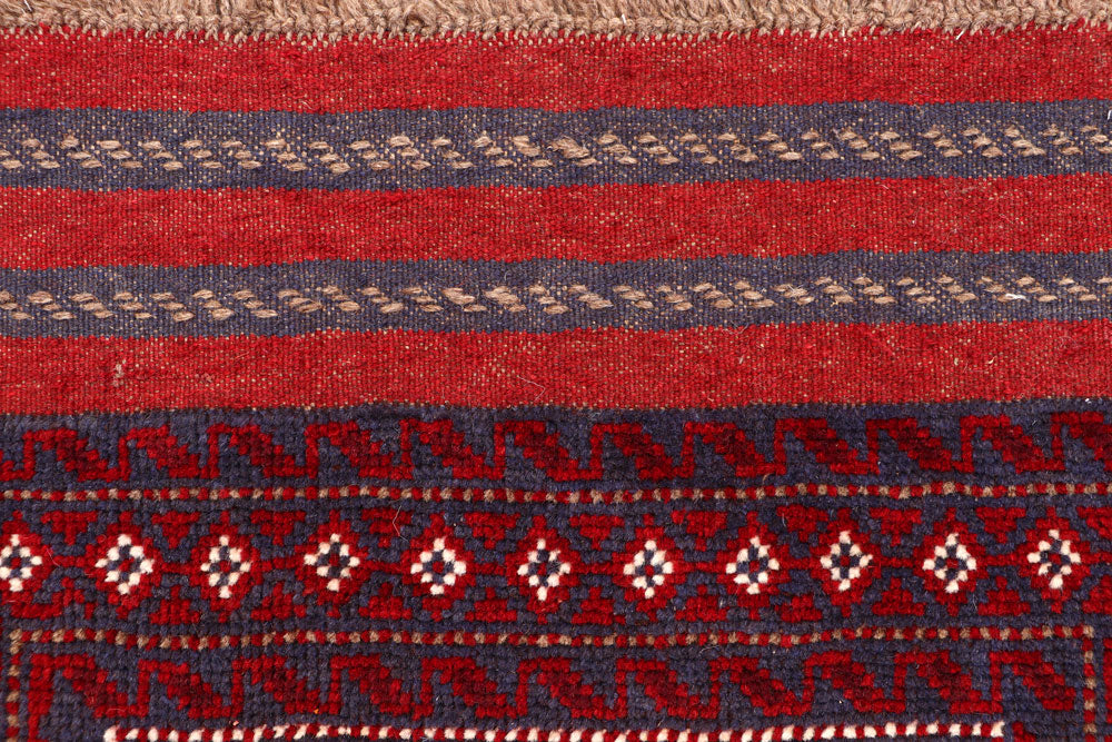 Dark Blue Mashwani 2' 6 x 11' 10 - No. 63321 - ALRUG Rug Store