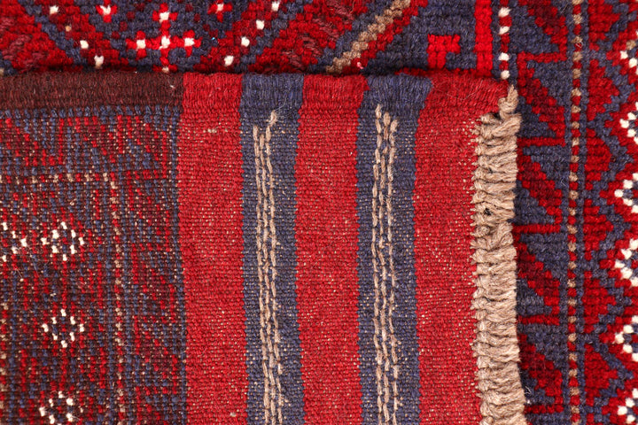 Dark Blue Mashwani 2' 6 x 11' 10 - No. 63321 - ALRUG Rug Store