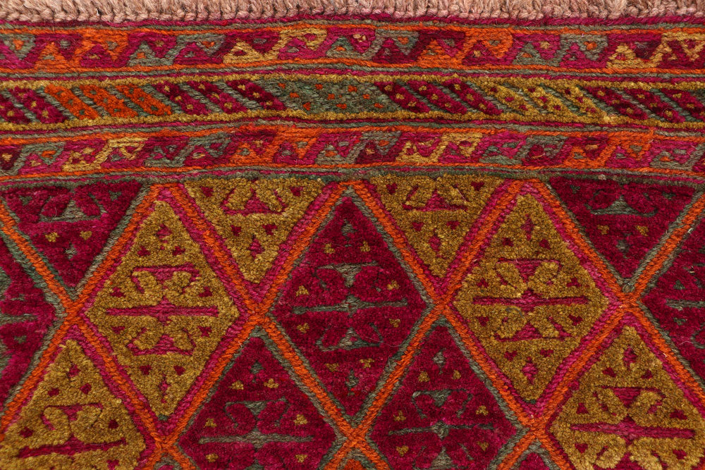 Multi Colored Mashwani 2' 9 x 12' 9 - No. 63322 - ALRUG Rug Store