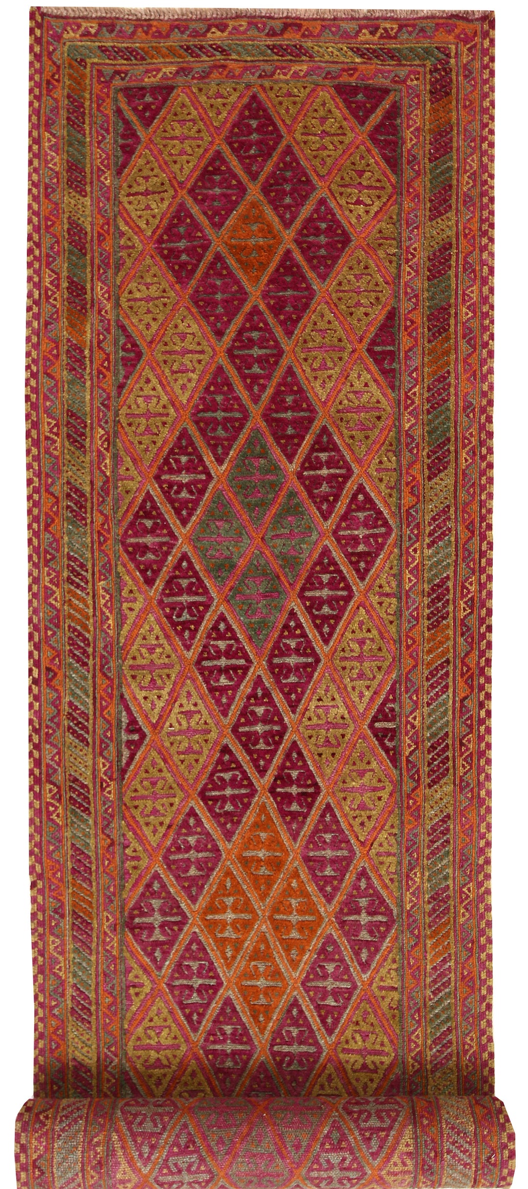 Multi Colored Mashwani 2' 9 x 12' 9 - No. 63322 - ALRUG Rug Store