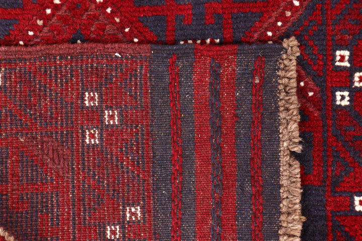 Dark Blue Mashwani 2' 5 x 11' 5 - No. 63323 - ALRUG Rug Store