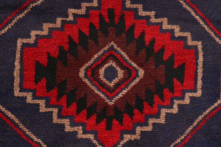 Dark Blue Baluchi 2' 10 x 12' 8 - No. 63326 - ALRUG Rug Store