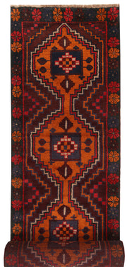 Saddle Brown Baluchi 2' 10 x 12' 8 - No. 63327 - ALRUG Rug Store