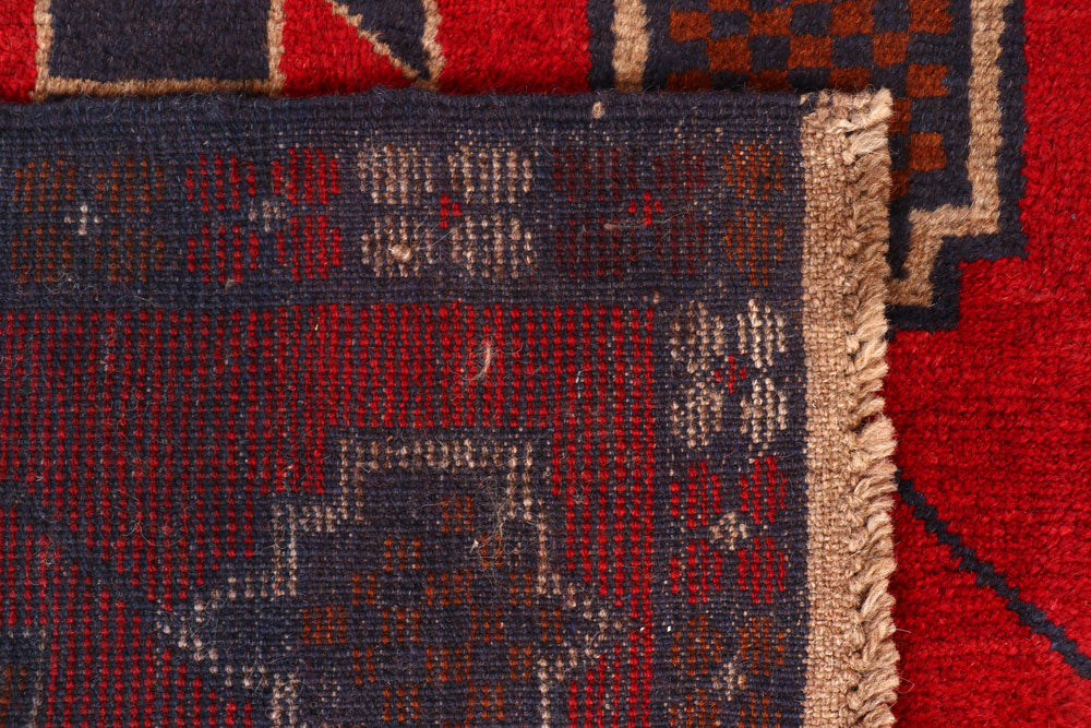 Firebrick Baluchi 2' 11 x 12' 5 - No. 63329 - ALRUG Rug Store