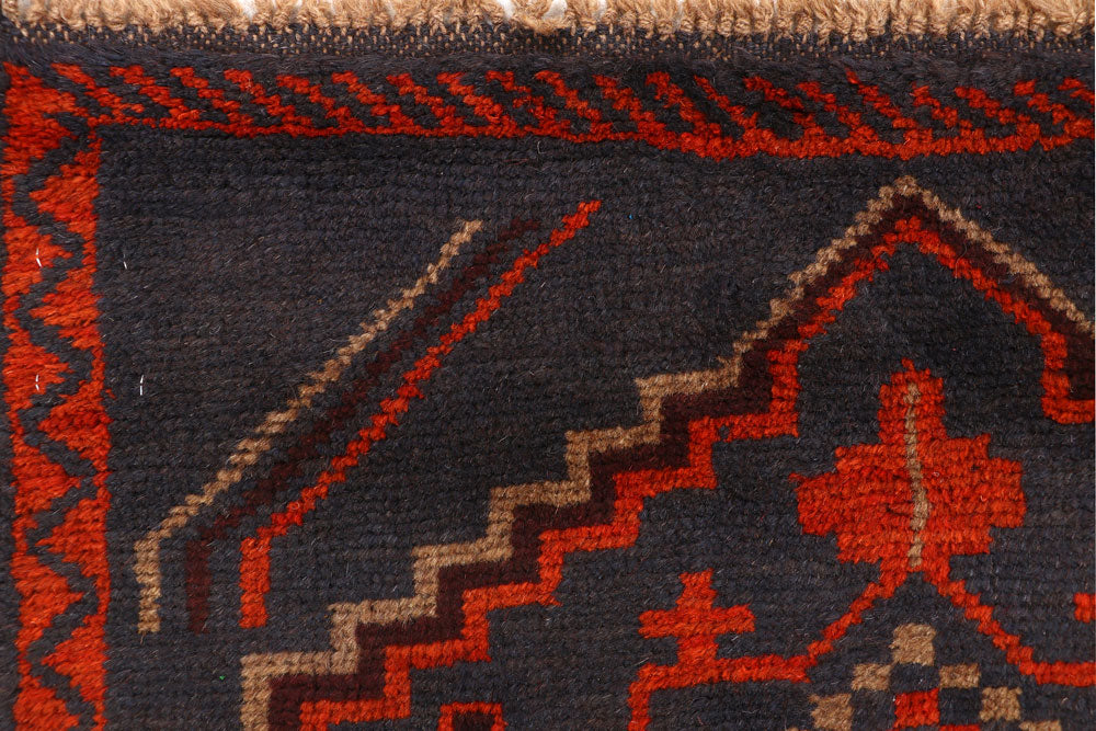 Dark Blue Baluchi 2' 9 x 12' 2 - No. 63331 - ALRUG Rug Store