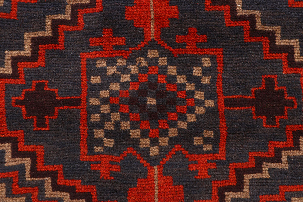 Dark Blue Baluchi 2' 9 x 12' 2 - No. 63331 - ALRUG Rug Store