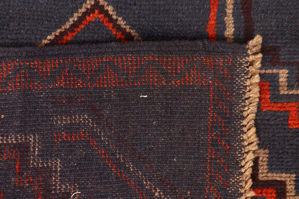 Dark Blue Baluchi 2' 9 x 12' 2 - No. 63331 - ALRUG Rug Store