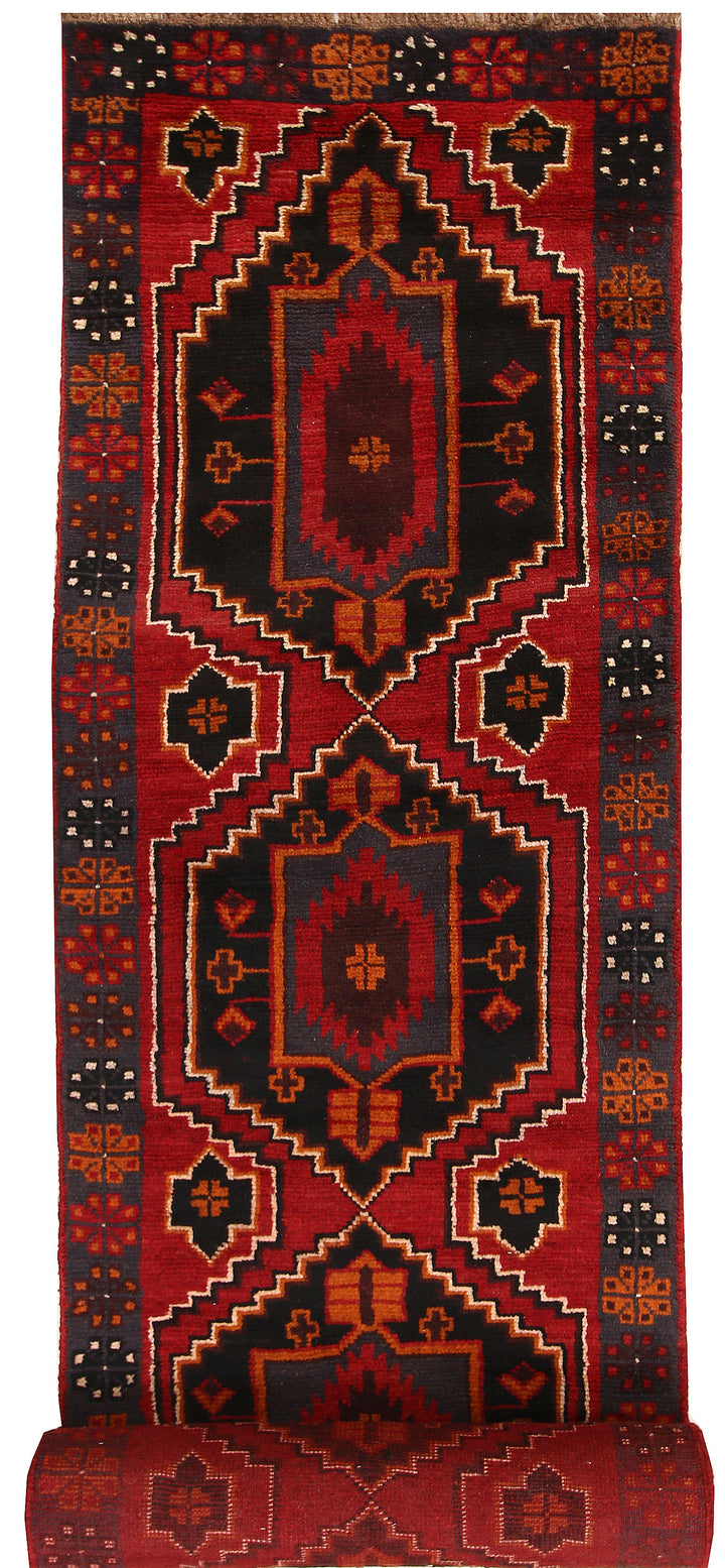 Firebrick Baluchi 2' 7 x 12' 7 - No. 63334 - ALRUG Rug Store