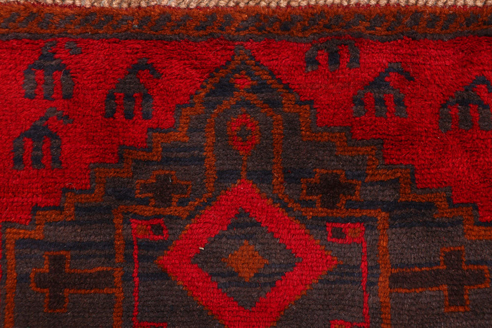 Firebrick Baluchi 2' 8 x 13' 2 - No. 63335 - ALRUG Rug Store