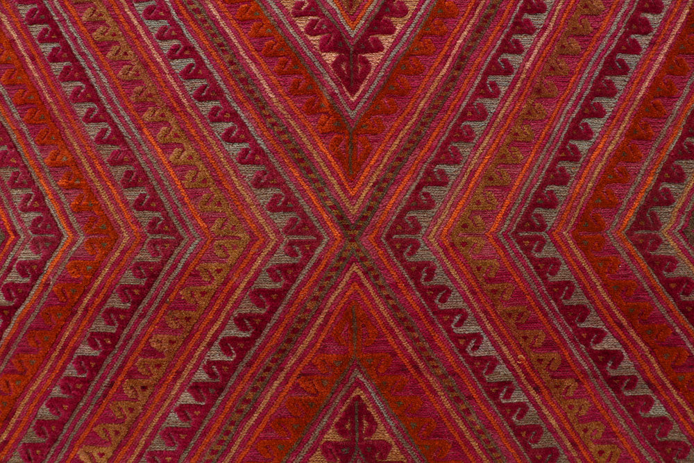 Multi Colored Mashwani 6' 8 x 9' 1 - No. 63382 - ALRUG Rug Store
