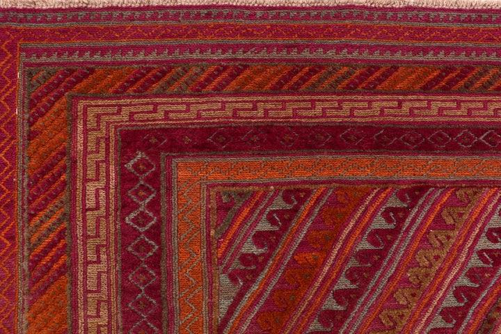 Multi Colored Mashwani 6' 8 x 9' 1 - No. 63382 - ALRUG Rug Store