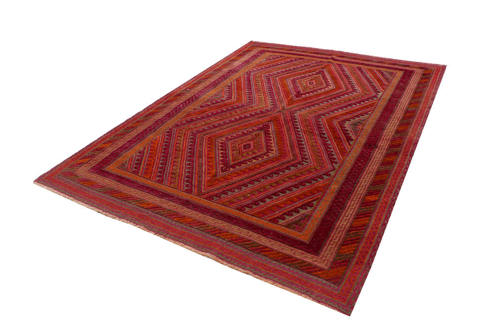 Multi Colored Mashwani 6' 8 x 9' 1 - No. 63382 - ALRUG Rug Store