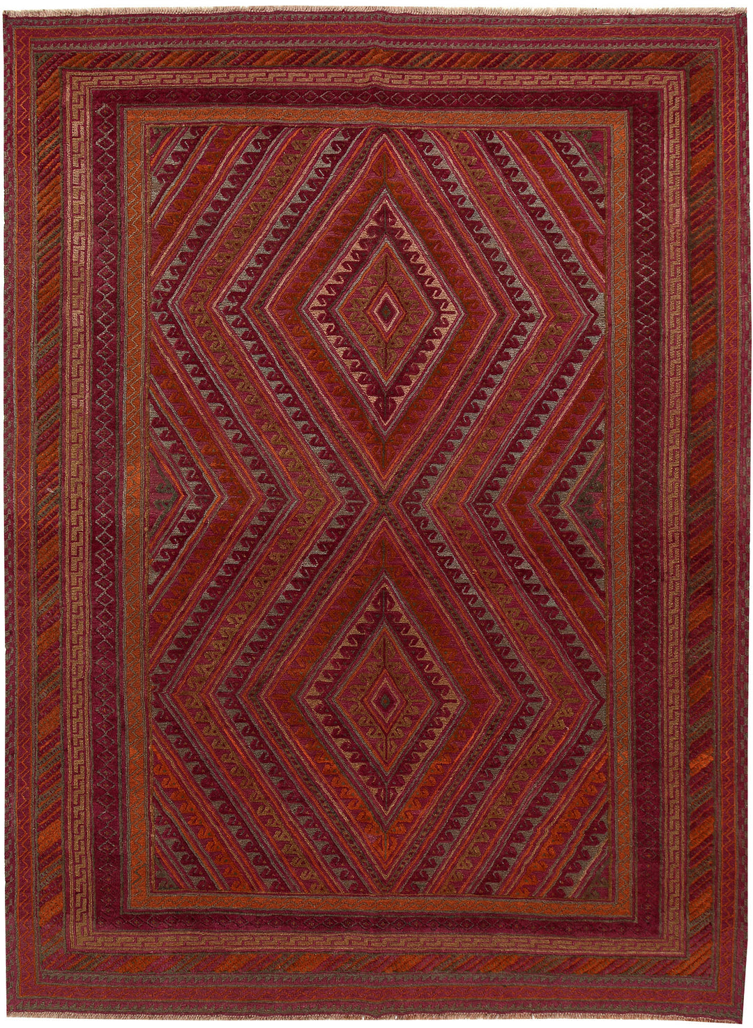 Multi Colored Mashwani 6' 8 x 9' 1 - No. 63382 - ALRUG Rug Store