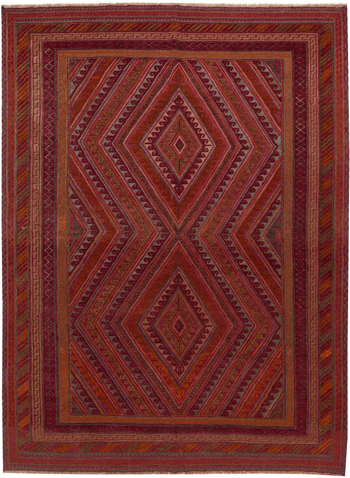 Multi Colored Mashwani 6' 8 x 9' 1 - No. 63382 - ALRUG Rug Store