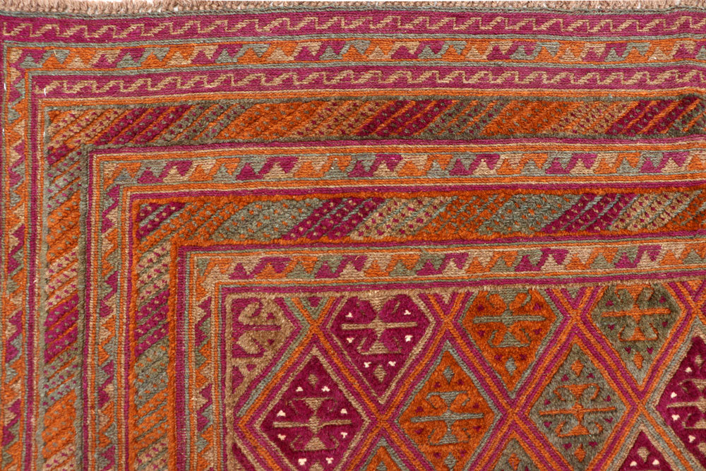 Multi Colored Mashwani 6' 7 x 9' 1 - No. 63383 - ALRUG Rug Store