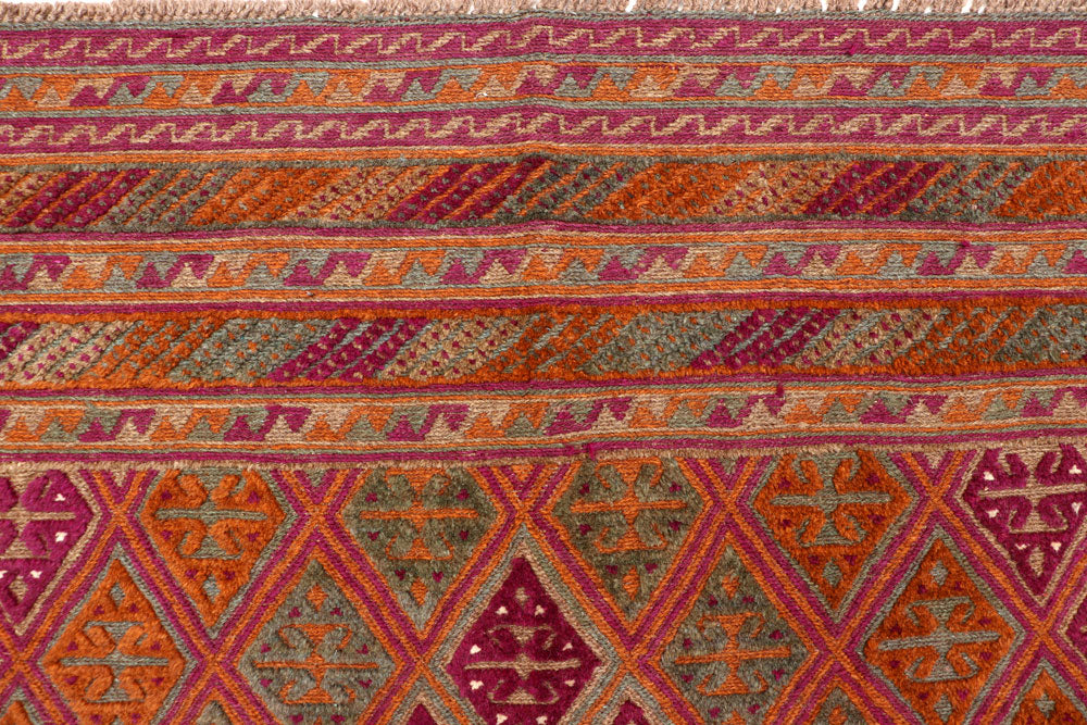 Multi Colored Mashwani 6' 7 x 9' 1 - No. 63383 - ALRUG Rug Store