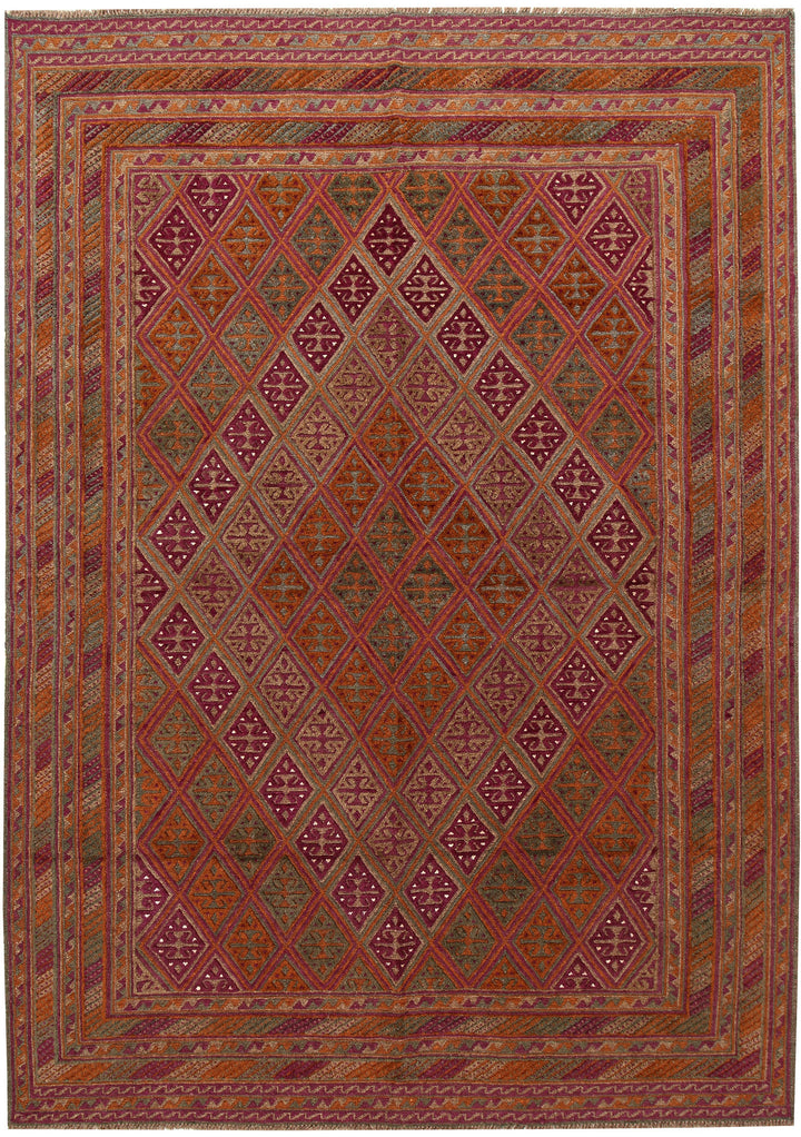 Multi Colored Mashwani 6' 7 x 9' 1 - No. 63383 - ALRUG Rug Store
