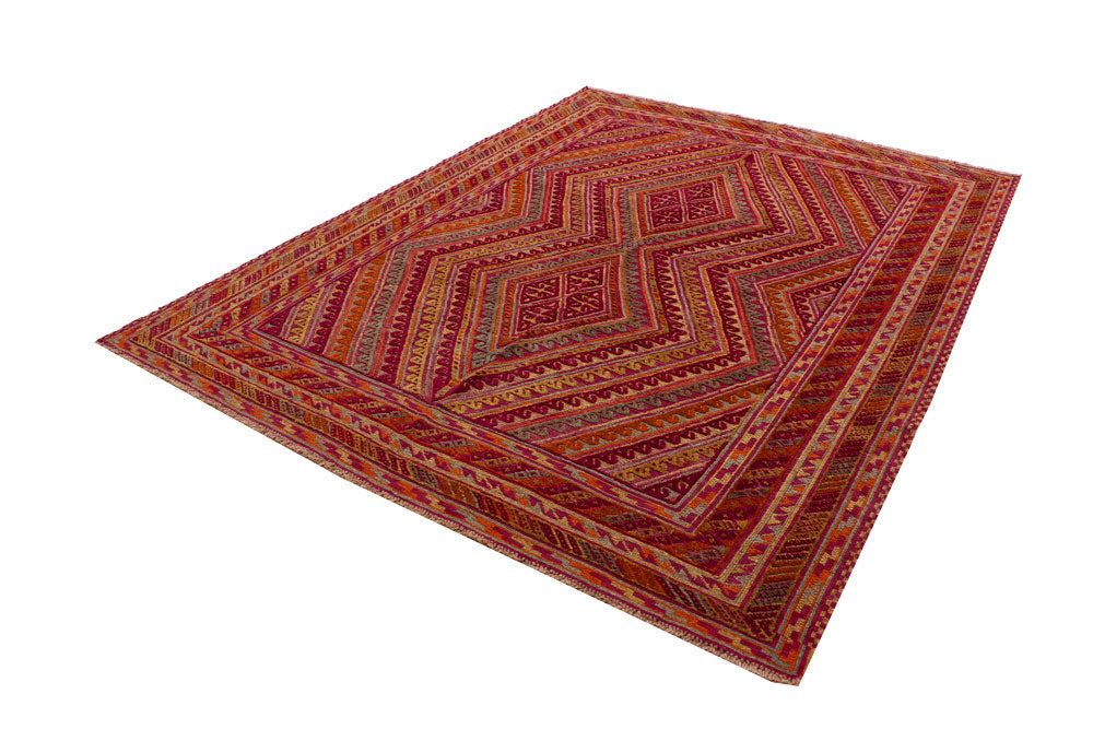 Multi Colored Mashwani 7' x 9' 1 - No. 63384 - ALRUG Rug Store