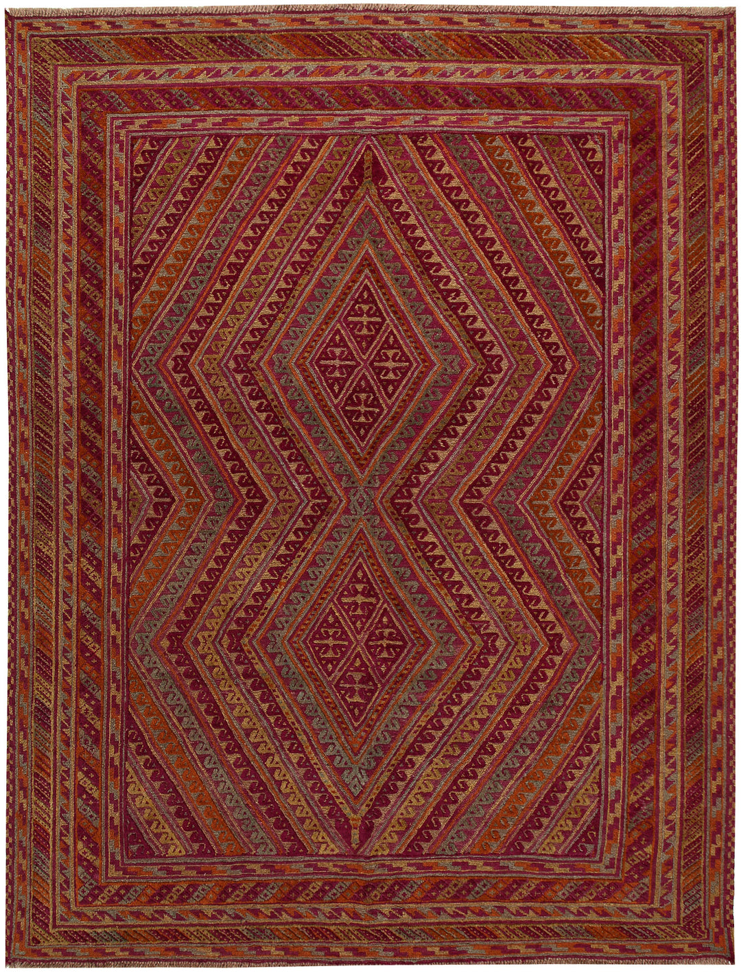 Multi Colored Mashwani 7' x 9' 1 - No. 63384 - ALRUG Rug Store
