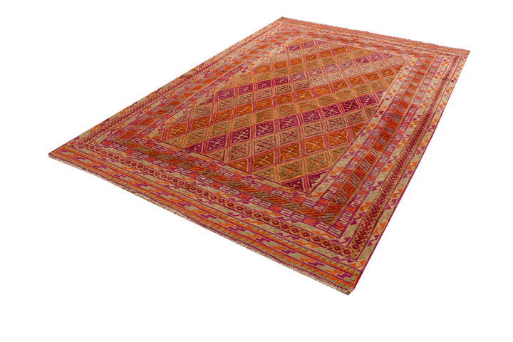 Multi Colored Mashwani 6' 3 x 8' 11 - No. 63385 - ALRUG Rug Store