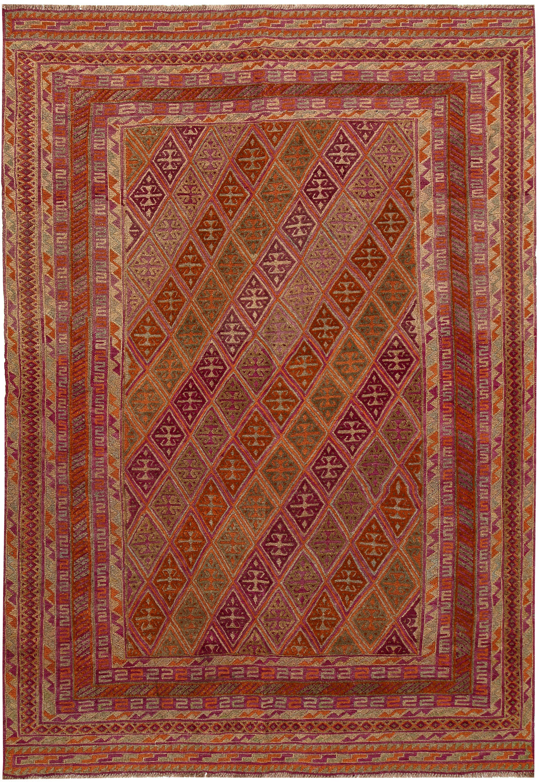 Multi Colored Mashwani 6' 3 x 8' 11 - No. 63385 - ALRUG Rug Store