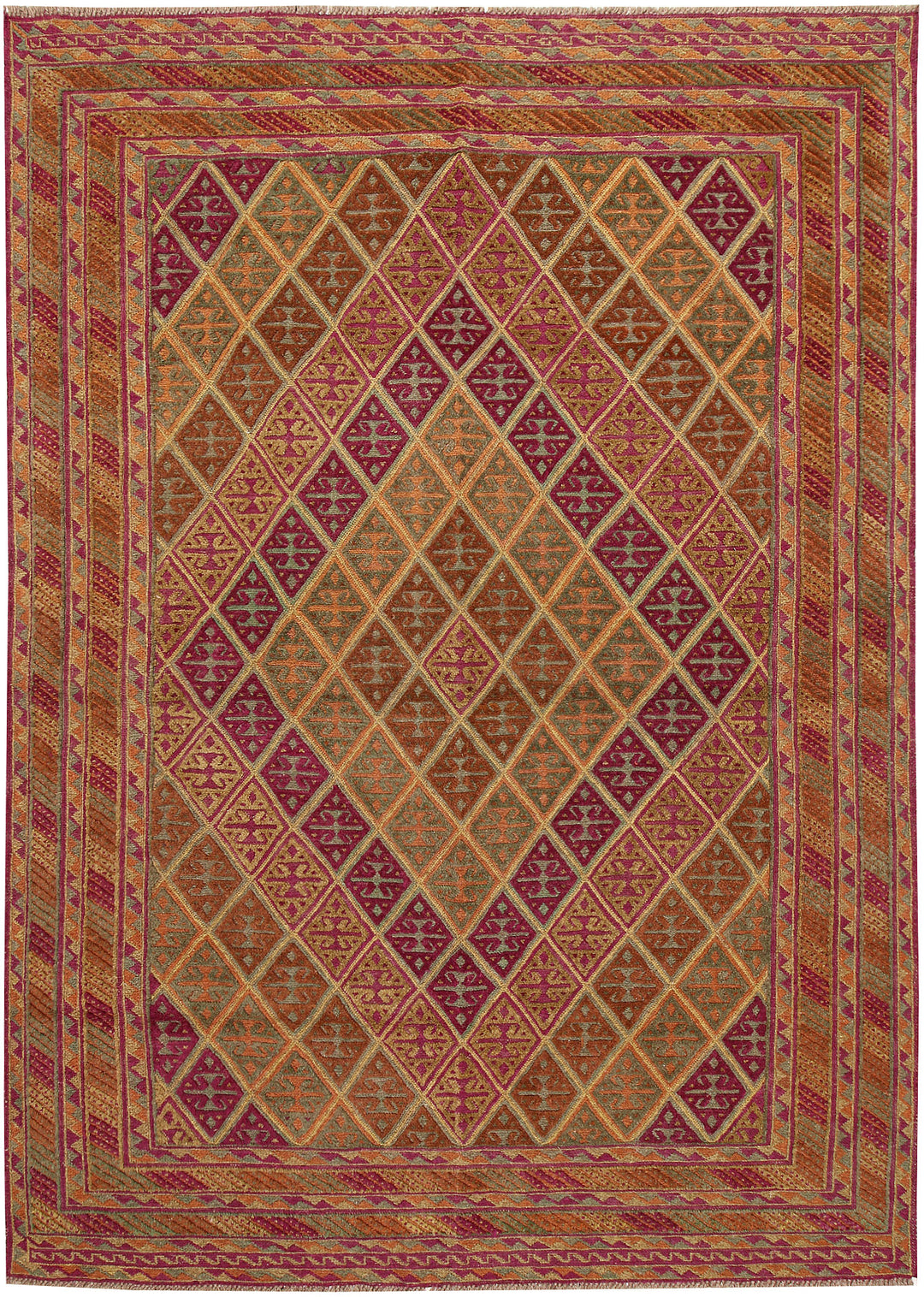 Multi Colored Mashwani 6' 5 x 8' 11 - No. 63386 - ALRUG Rug Store