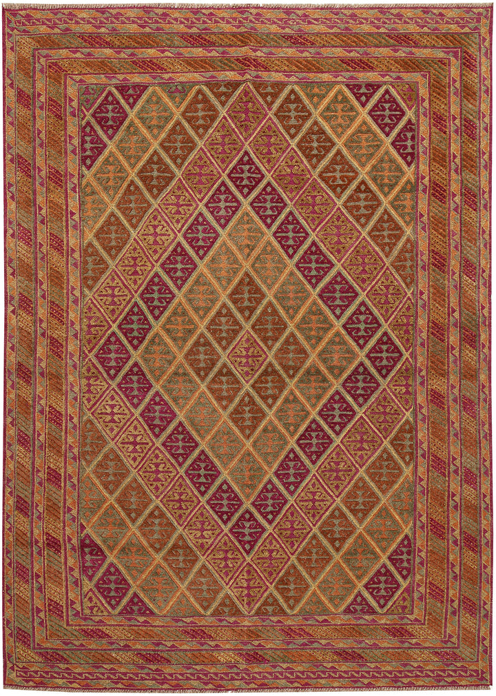 Multi Colored Mashwani 6' 5 x 8' 11 - No. 63386 - ALRUG Rug Store