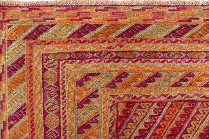 Multi Colored Mashwani 6' 8 x 9' 1 - No. 63387 - ALRUG Rug Store